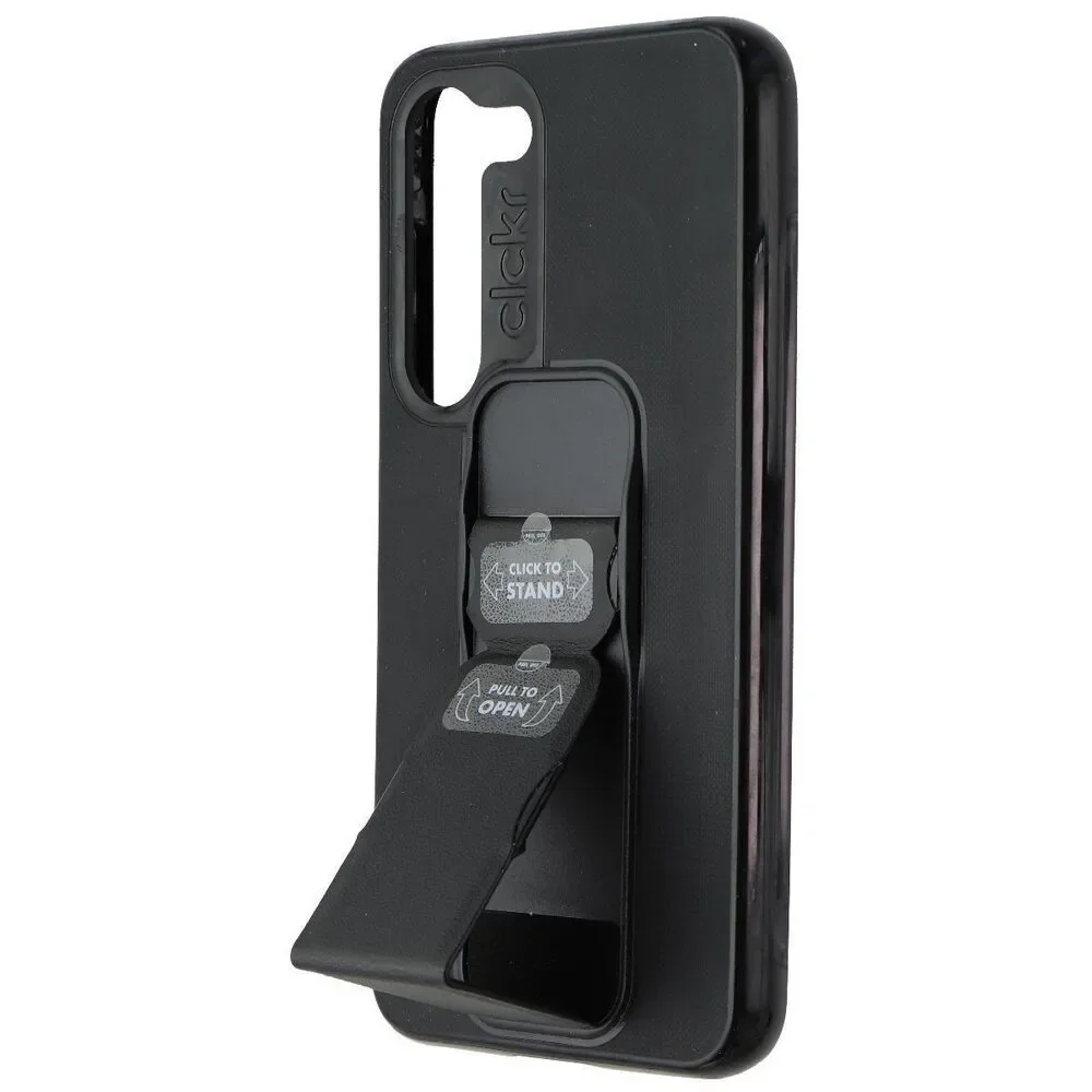 CLCKR Stand + Grip Series Case for Samsung Galaxy S23 - Black - NEW IN BOX